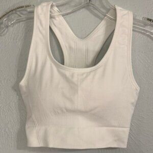 Fabletics Size Medium White Sports Bra